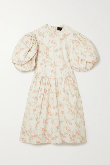 유럽직배송 시몬로샤 원피스 SIMONE ROCHA Oversized floral-print cotton midi dress 33258524072406872