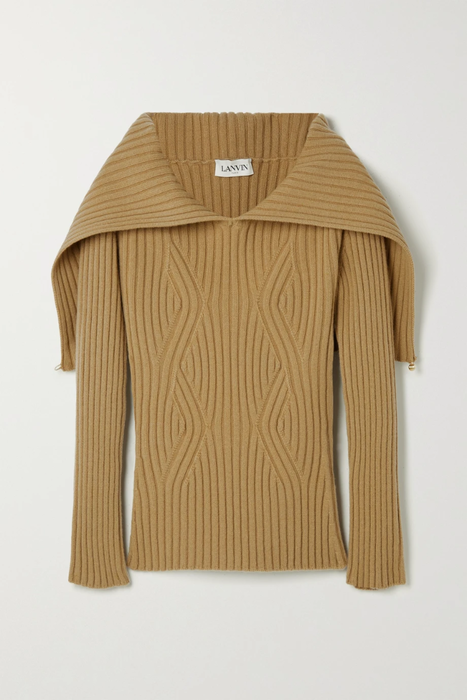 유럽직배송 랑방 스웨터 LANVIN Ribbed wool and cashmere-blend sweater 22250442026420849