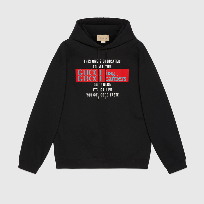유럽직배송 구찌 GUCCI Gucci Sweatshirt with &#039;You Got Good Taste&#039; print 681220XJD1D1152