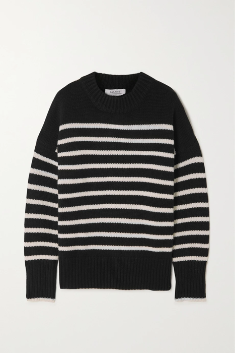 유럽직배송 LA LIGNE Marin striped wool and cashmere-blend sweater 25185454455845190
