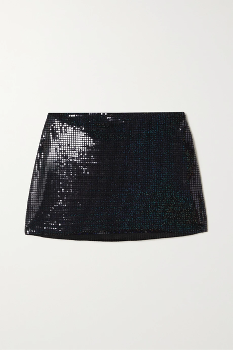 유럽직배송 도도바오르 미니스커트 DODO BAR OR Lina embellished metallic stretch-knit mini skirt 29419655931995423
