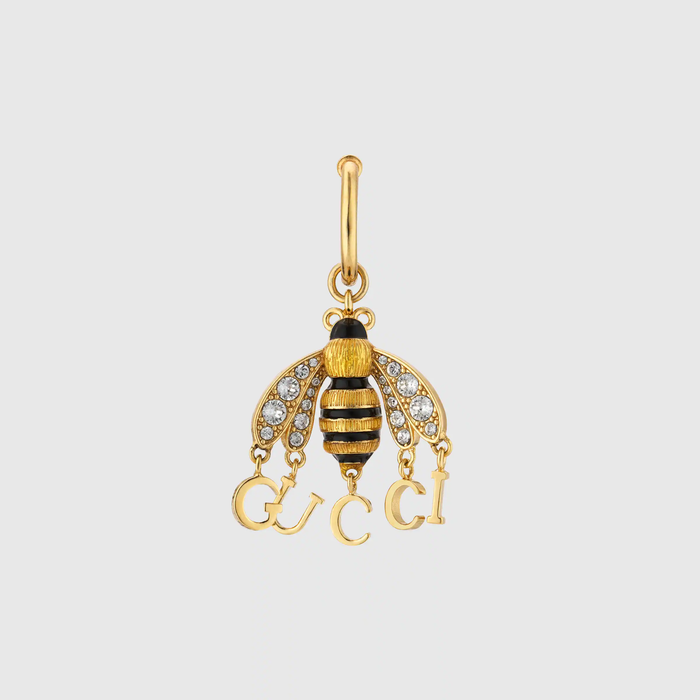 유럽직배송 구찌 GUCCI Gucci - Bee single earring with Gucci script 679020I66568097