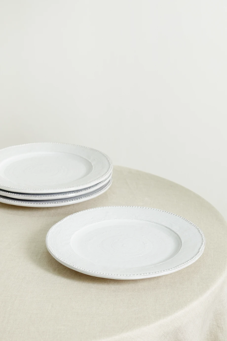 유럽직배송 SOHO HOME Hillcrest set of four 28cm glazed stoneware dinner plates 24062987016547679