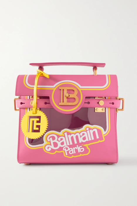 유럽직배송 발망 BALMAIN + Barbie B-Buzz 23 printed leather and PVC shoulder bag 22250442026011516