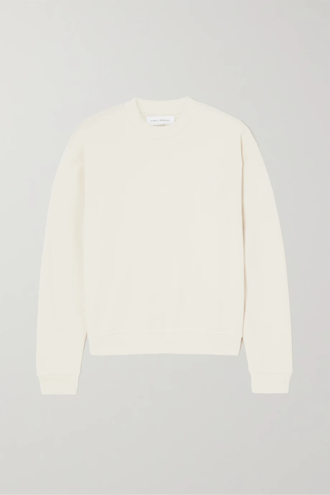 유럽직배송 나인티퍼센트 스웻셔츠 NINETY PERCENT + NET SUSTAIN embroidered organic cotton-jersey sweatshirt 27086482323077904
