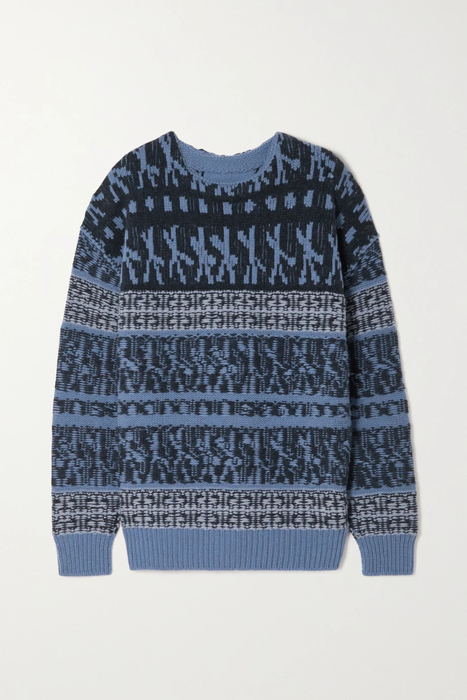유럽직배송 지방시 GIVENCHY Oversized wool-jacquard sweater 22250442025981590