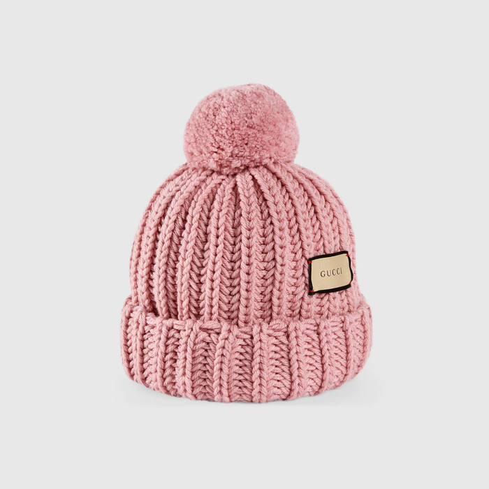 유럽직배송 구찌 GUCCI Gucci - Knit wool hat with Gucci label 6526563G2066700