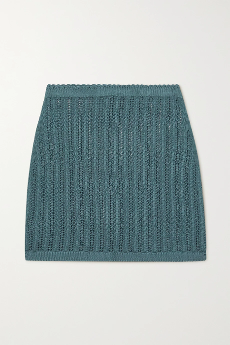 유럽직배송 SAVANNAH MORROW Mirana crocheted Pima cotton mini skirt 24772899113585212