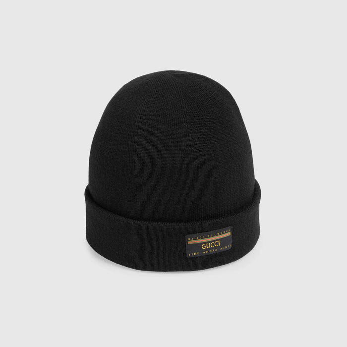 유럽직배송 구찌 GUCCI Gucci - Wool hat with Gucci label 6121184G3321000