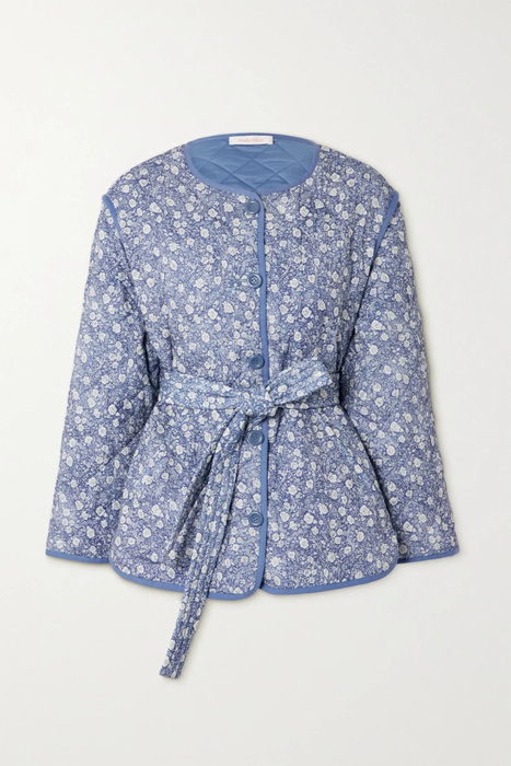 유럽직배송 씨바이 끌로에 자켓 SEE BY CHLOÉ Miranda belted quilted floral-print cotton-blend jacquard jacket 25185454455836119