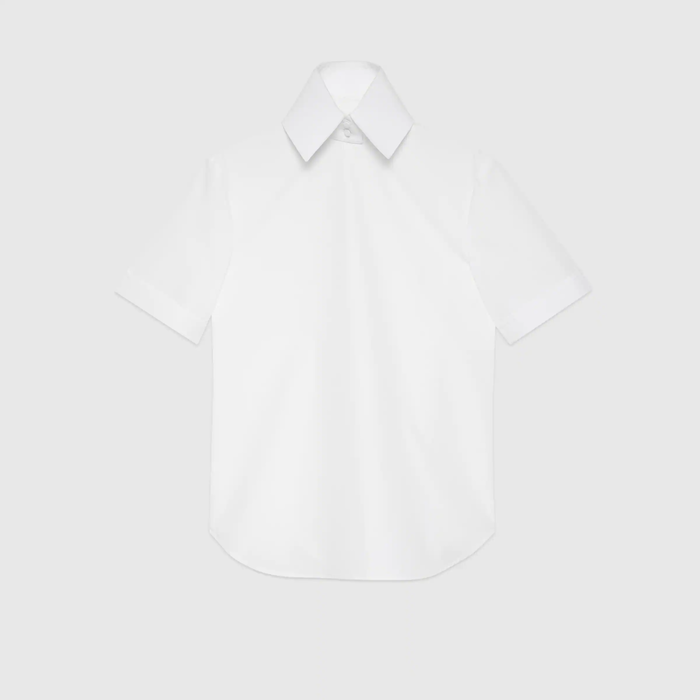 유럽직배송 구찌 셔츠 GUCCI Detachable collar short-sleeved shirt 679711Z38549000