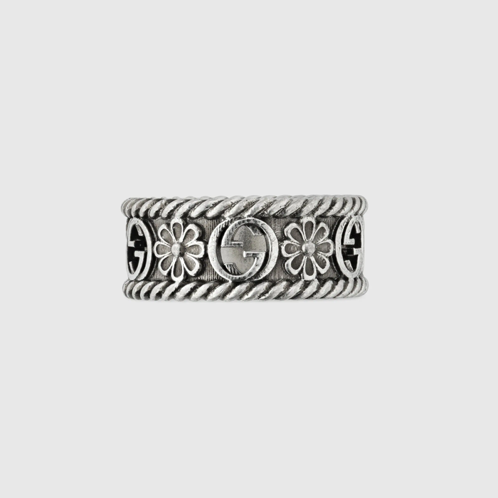 유럽직배송 구찌 GUCCI Gucci Interlocking G silver ring 577263J84000811