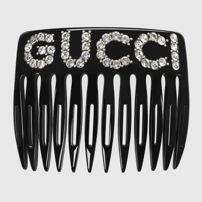 유럽직배송 구찌 GUCCI Gucci - Crystal Gucci hair comb  503957I12GO8520