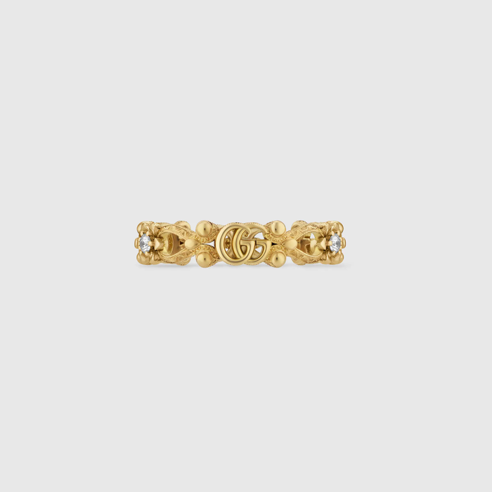 유럽직배송 구찌 GUCCI Gucci - Gucci Flora 18k ring with diamonds 629827J85408000