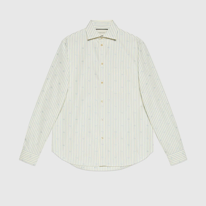 유럽직배송 구찌 GUCCI Gucci GG stripe fil coupé cotton shirt 644984ZAFXS9018