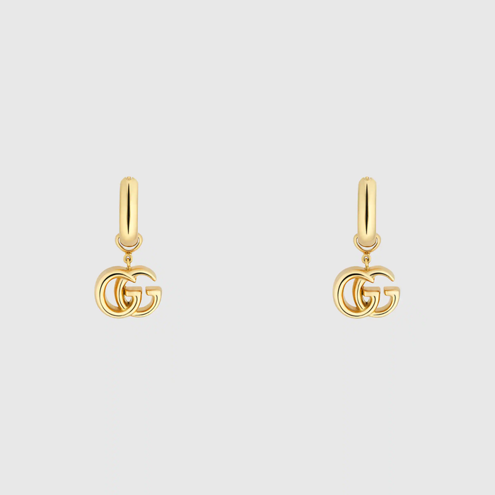 유럽직배송 구찌 GUCCI Gucci GG Running yellow gold earrings 582017J85008000