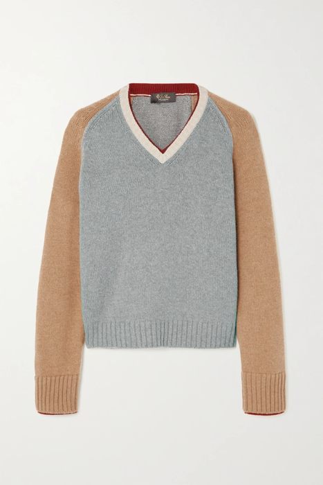유럽직배송 로로피아나 스웨터 LORO PIANA Columbia color-block cashmere sweater 25185454455996714
