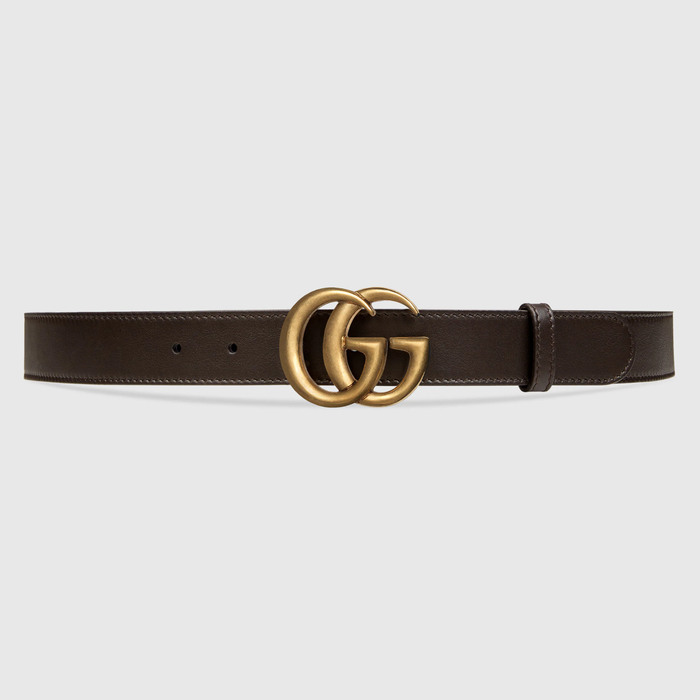 유럽직배송 구찌 GUCCI Gucci Leather belt with Double G buckle 414516AP00T2145