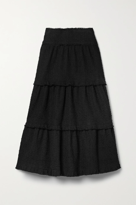 유럽직배송 프로엔자슐러 스커트 PROENZA SCHOULER Tiered cotton-blend tweed midi skirt 29419655932682444