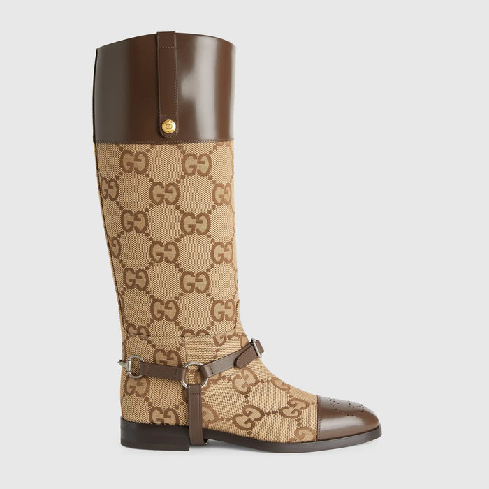 유럽직배송 구찌 GUCCI Gucci Knee-high boot with harness 675658UKO502597
