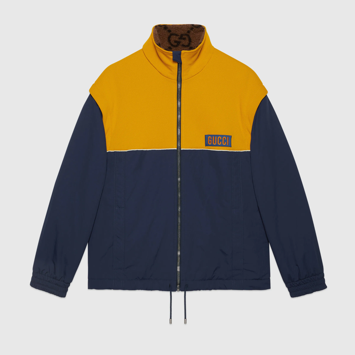 유럽직배송 구찌 GUCCI Gucci Technical jersey jacket with detachable sleeves 673635XJDVC7211