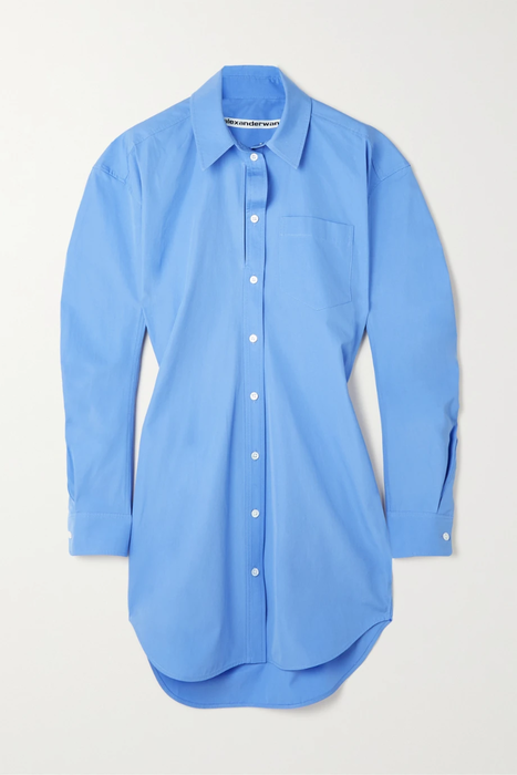 유럽직배송 알렉산더왕 셔츠원피스 ALEXANDER WANG Cutout cotton-poplin mini shirt dress 24665545640569692