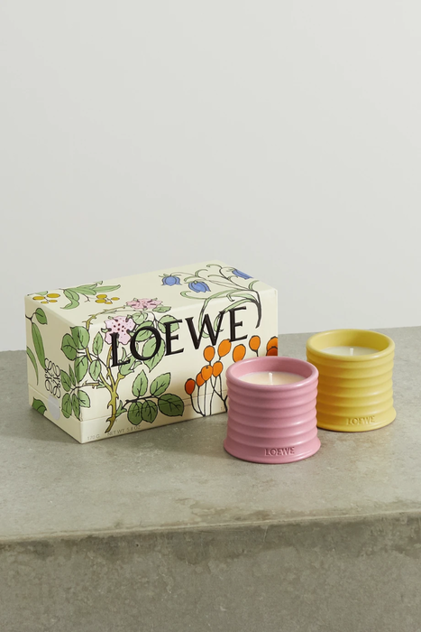 유럽직배송 LOEWE HOME SCENTS Set of two small scented candles - Ivy and Honeysuckle, 2 x 170g 29419655931602457