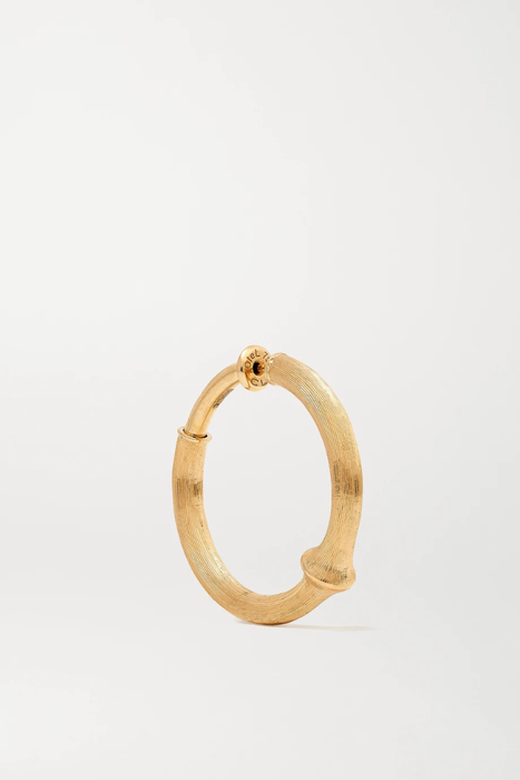 유럽직배송 올레 링가드 코펜하겐 귀걸이 OLE LYNGGAARD COPENHAGEN Nature large 18-karat gold hoop earring 19971654707387008
