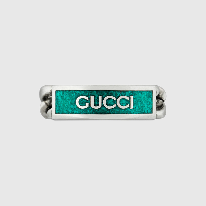 유럽직배송 구찌 GUCCI Gucci - Gucci logo ring with enamel 678711J84108183