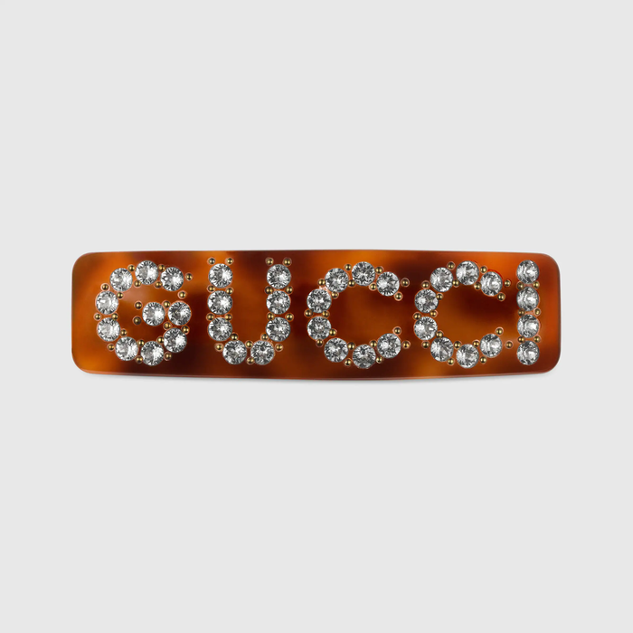 유럽직배송 구찌 GUCCI Gucci - Crystal Gucci single hair clip  513120I47718518