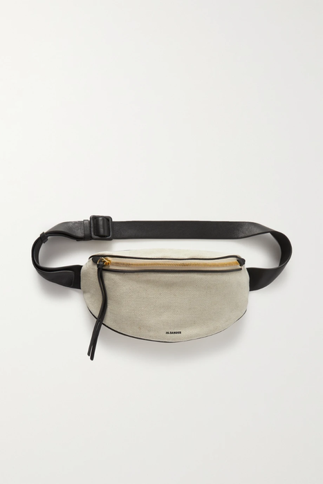 유럽직배송 질샌더 벨트백 JIL SANDER Moon small leather-trimmed cotton-canvas belt bag 24062987016713676