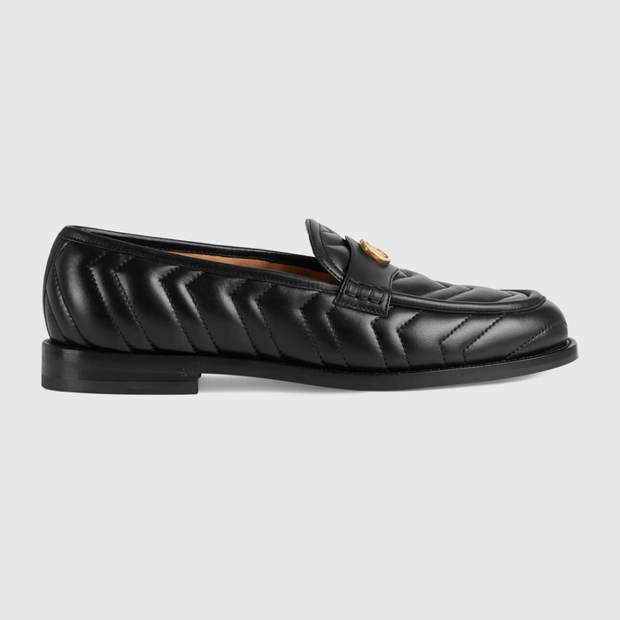 유럽직배송 구찌 GUCCI Gucci Men&#039;s matelassé loafer with Double G 673814BKO601000
