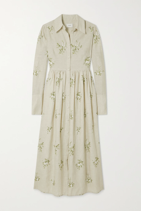 유럽직배송 에르뎀 원피스 ERDEM Cora embroidered linen midi dress 25185454455830235