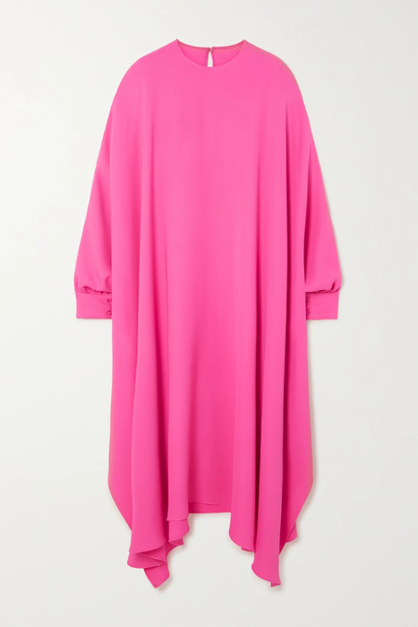 유럽직배송 발렌티노 원피스 VALENTINO Oversized asymmetric draped silk-crepe dress 24665545640610624