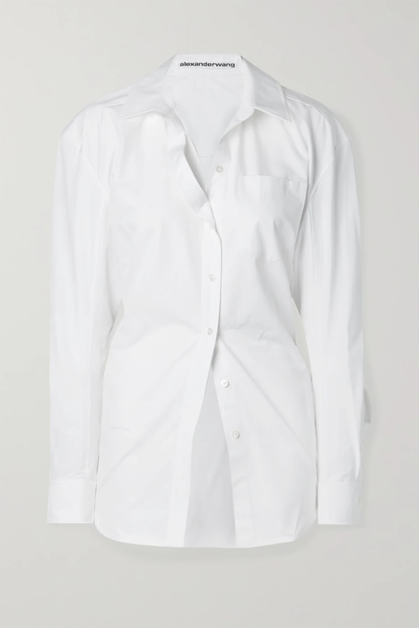 유럽직배송 알렉산더왕 셔츠 ALEXANDER WANG Cutout cotton-poplin shirt 24665545640569701