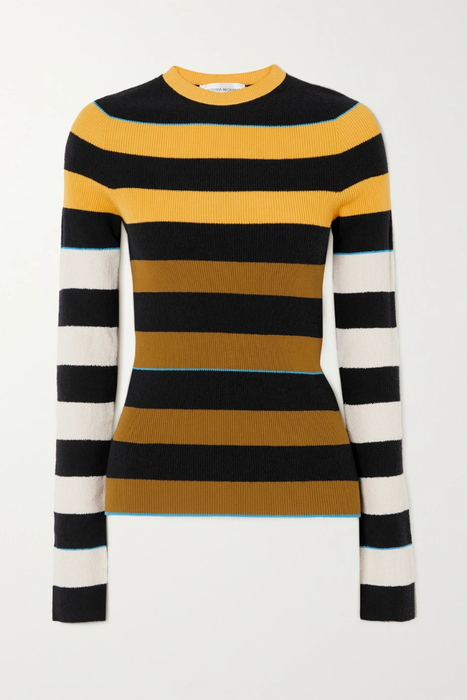 유럽직배송 빅토리아베컴 스웨터 VICTORIA BECKHAM Striped cotton-blend sweater 25185454455940620