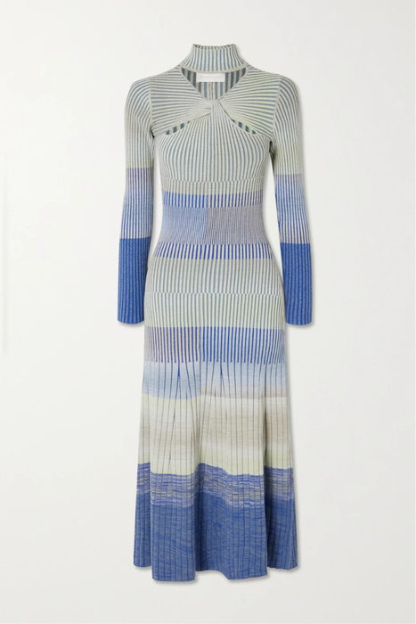 유럽직배송 조나단심카이 원피스 JONATHAN SIMKHAI Kazuki cutout space-dyed ribbed cotton-blend midi dress 25185454456218897