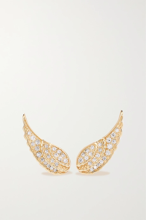 유럽직배송 시드니에반 귀걸이 SYDNEY EVAN 14-karat gold diamond earrings 22250442025688418