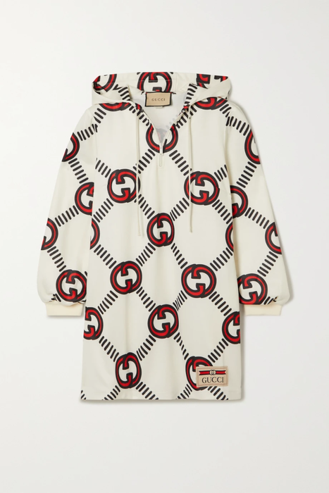유럽직배송 구찌 미니원피스 GUCCI Hooded printed jersey mini dress 29419655932660616