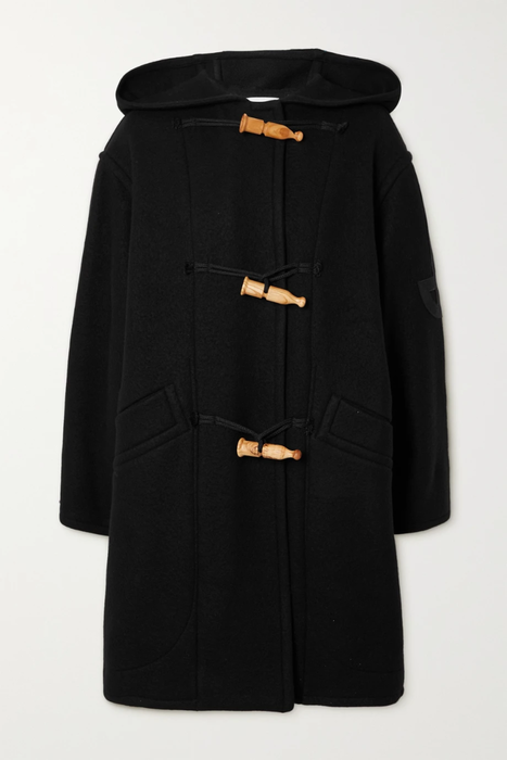 유럽직배송 파투 코트 PATOU Hooded appliquéd wool and cotton-blend felt coat 34344356236739745