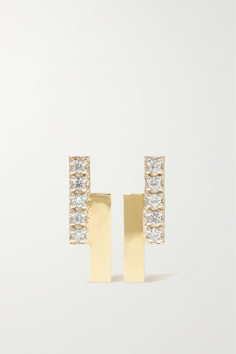 유럽직배송 마테오 귀걸이 MATEO 14-karat gold diamond earrings 22250442026278608