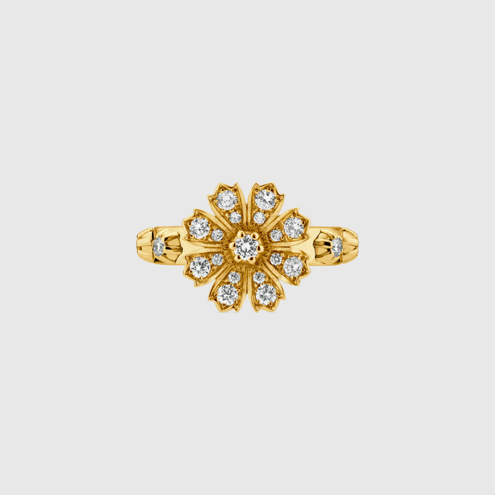 유럽직배송 구찌 GUCCI Gucci - Gucci Flora 18k ring with diamonds 581843J85408000