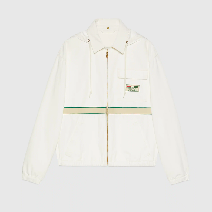 유럽직배송 구찌 GUCCI Gucci Eco cotton jacket with vintage label 655708XDBPZ9692