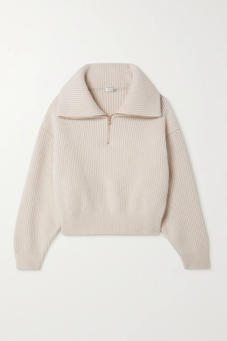 유럽직배송 알라이아 스웨터 ALAÏA Ribbed wool and cashmere-blend sweater 31840166391939654