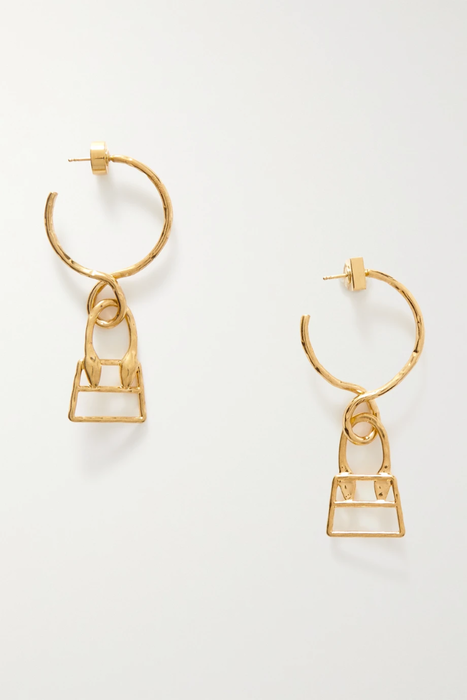 유럽직배송 자크뮈스 귀걸이 JACQUEMUS Le Chiquita gold-tone hoop earrings 30629810019797350