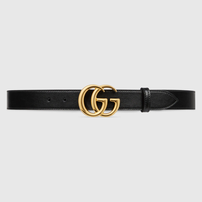 유럽직배송 구찌 GUCCI Gucci GG Marmont leather belt with shiny buckle 4145160YA0G1000