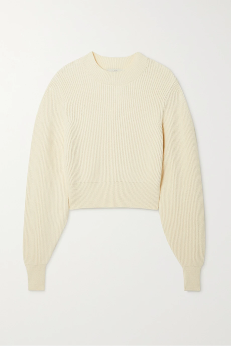 유럽직배송 르비에르 스웨터 LVIR Ribbed cotton-blend sweater 25185454456254943