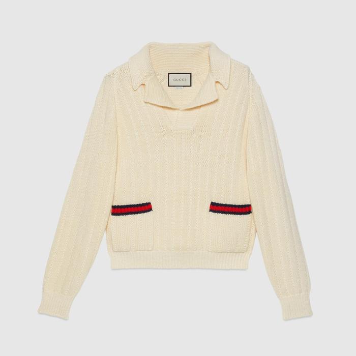 유럽직배송 구찌 GUCCI Gucci - Gucci Tiger knit sweater with patch 686071XKB8Q9733