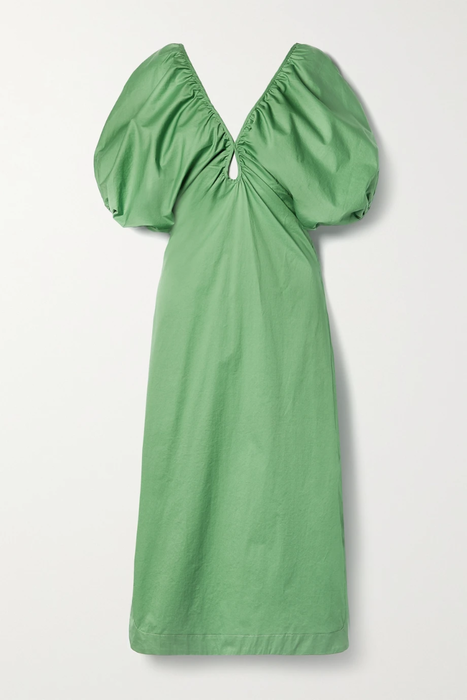 유럽직배송 요한나오르티츠 원피스 JOHANNA ORTIZ + NET SUSTAIN Agitations Tropicales cutout cotton-blend poplin midi dress 29419655931999208