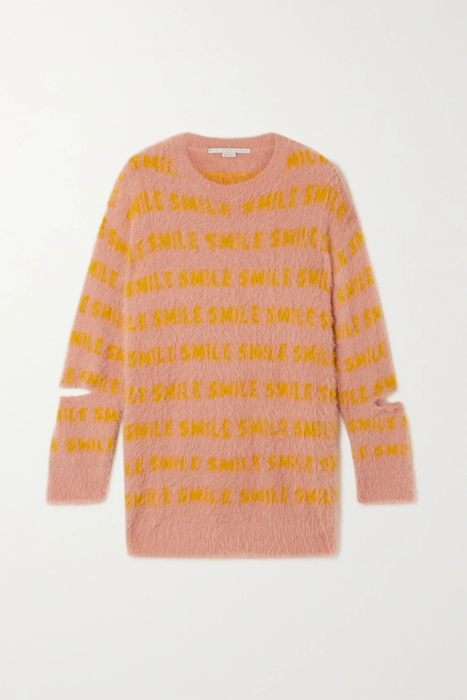유럽직배송 스텔라맥카트니 스웨터 STELLA MCCARTNEY Cutout brushed intarsia-knit sweater 24062987016728881